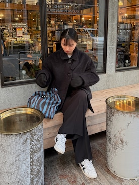 「DISCOAT（ディスコート）のアイテム」を使った、yuiさん（レディース・162cm）の冬コーディネート