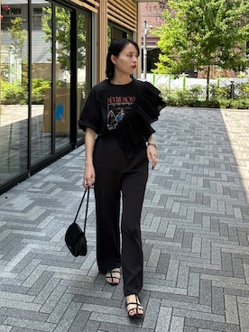 「DISCOAT（ディスコート）のアイテム（パンツ）」を使った、yuiさん（レディース・162cm）の夏コーディネート
