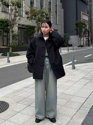 DISCOAT（ディスコート）の「ステンカラーシャギーミドルコート