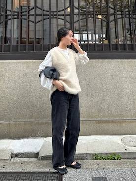 「DISCOAT（ディスコート）のアイテム（パンツ）」を使った、yuiさん（レディース・162cm）の秋コーディネート