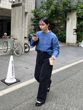 「DISCOAT（ディスコート）のアイテム（パンツ）」を使った、yuiさん（レディース・162cm）の秋コーディネート