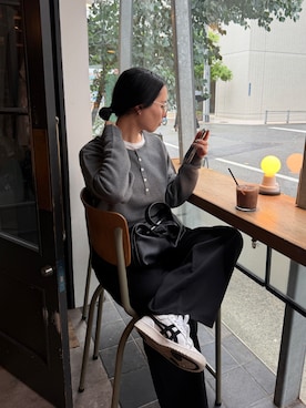 「DISCOAT（ディスコート）のアイテム」を使った、yuiさん（レディース・162cm）の秋コーディネート