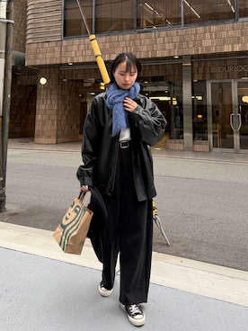 「アイテム（Tシャツ/カットソー）」を使った、yuiさん（レディース・162cm）の秋コーディネート