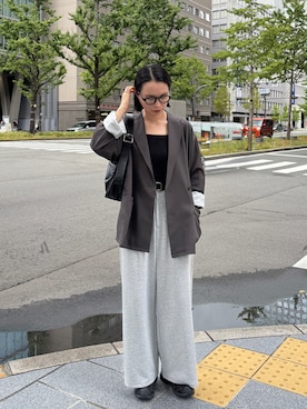 「アイテム（テーラードジャケット）」を使った、yuiさん（レディース・162cm）の秋コーディネート