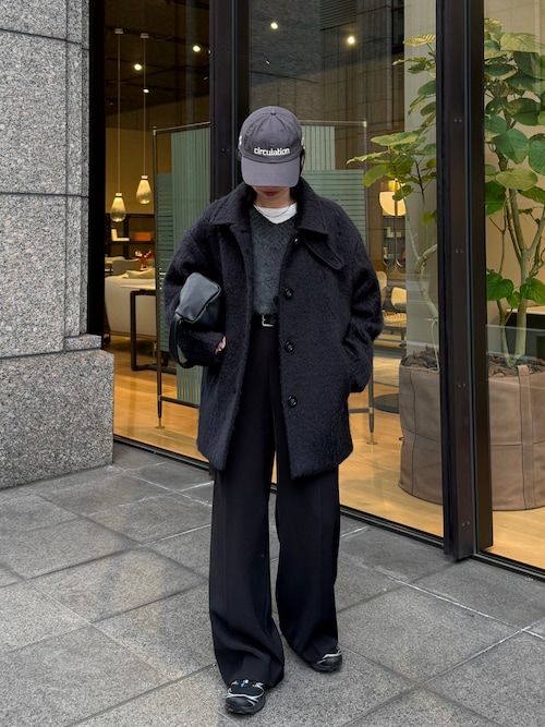 DISCOAT（ディスコート）の「ステンカラーシャギーミドルコート