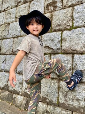 𝗧𝗼𝗻𝗮𓃟𝗡𝗮𝘀𝗵𝗶さん（キッズ・110cm）の夏コーディネート