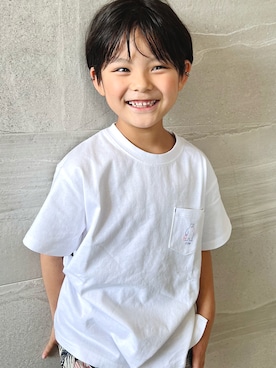 「coen（コーエン）のアイテム」を使った、𝗧𝗼𝗻𝗮𓃟𝗡𝗮𝘀𝗵𝗶さん（キッズ・110cm）の夏コーディネート