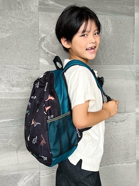 「アイテム（バッグ）」を使った、𝗧𝗼𝗻𝗮𓃟𝗡𝗮𝘀𝗵𝗶さん（キッズ・110cm）の夏コーディネート