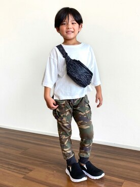 𝗧𝗼𝗻𝗮𓃟𝗡𝗮𝘀𝗵𝗶さん（キッズ・110cm）の夏コーディネート