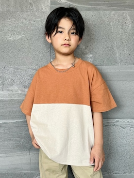 「nissen（ニッセン）のアイテム」を使った、𝗧𝗼𝗻𝗮𓃟𝗡𝗮𝘀𝗵𝗶さん（キッズ・122cm）の夏コーディネート