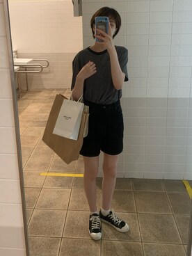 「UNIQLO U」｜mさん（レディース・168cm）の夏コーディネート