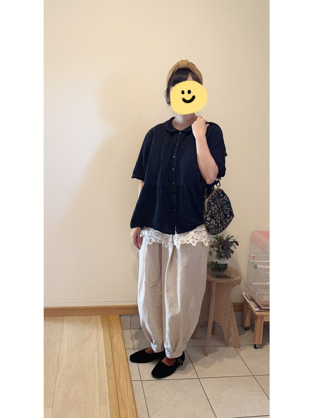 新品　サマンサモスモス　バテンレースワンピース　前後着バテンレースベスト　リネン 新品 サマンサモスモス バテンレースワンピース 前後着バテン