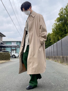 「Ellno Loset（エルノロゼット）のアイテム（ピアス（両耳用））」を使った、iciさん（メンズ・172cm）の春コーディネート