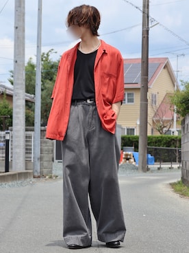 「And A（アンドエー）のアイテム」を使った、iciさん（メンズ・172cm）の夏コーディネート