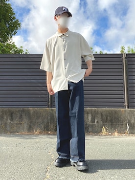 「真夏のアクティブスタイル」｜「アイテム（ローファー）」を使った、iciさん（メンズ・172cm）の夏コーディネート