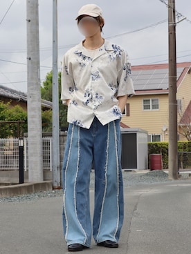 「epnok（エプノック）のアイテム（帽子）」を使った、iciさん（メンズ・172cm）の春コーディネート