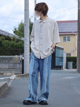 「DOOPZ（ドープス）のアイテム（シューズ）」を使った、iciさん（メンズ・172cm）の夏コーディネート