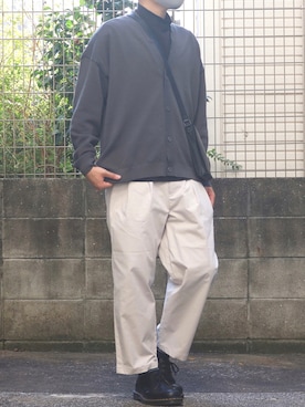 「RUUBON（ルーボン）のアイテム（その他パンツ）」を使った、シゲさん（メンズ・170cm）の秋コーディネート