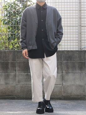 「RUUBON（ルーボン）のアイテム（その他パンツ）」を使った、シゲさん（メンズ・170cm）の秋コーディネート