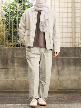 「WYM LIDNM（ウィム バイ リドム）のMILANO RIB HEAVY WEIGHT PO KNIT（ニット/セーター）」を使った、シゲさん（メンズ・170cm）の冬コーディネート