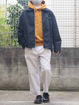 「DOOPZ（ドープス）のアイテム（ブルゾン）」を使った、シゲさん（メンズ・170cm）の秋コーディネート