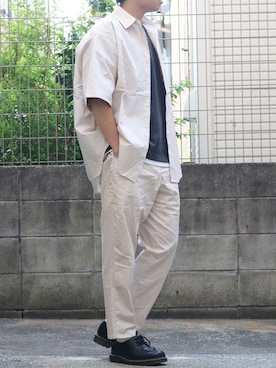 「nowm（ノウム）のアイテム（ジャケット/アウター）」を使った、シゲさん（メンズ・170cm）の夏コーディネート