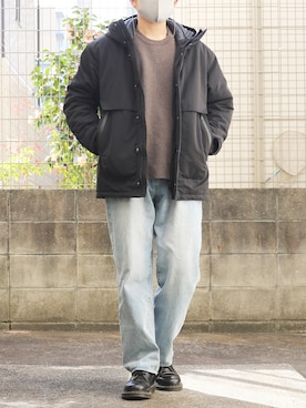 「WYM LIDNM（ウィム バイ リドム）のMILANO RIB HEAVY WEIGHT PO KNIT（ニット/セーター）」を使った、シゲさん（メンズ・170cm）の冬コーディネート