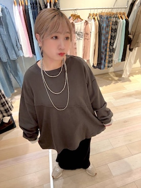 「アイテム（ママ＆ベビー）」を使った、ぴんさん（レディース・153cm）の秋コーディネート