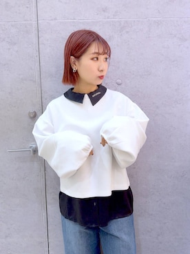 「パジャマ」｜「アイテム（アクセサリー）」を使った、ぴんさん（レディース・153cm）の秋コーディネート