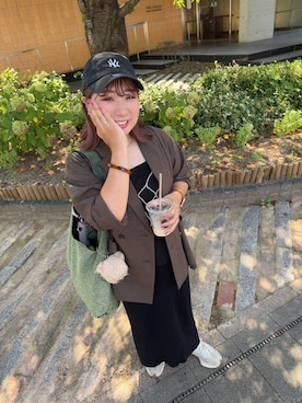 「アイテム（その他トップス、シルバー系）」を使った、ぴんさん（レディース・153cm）の秋コーディネート