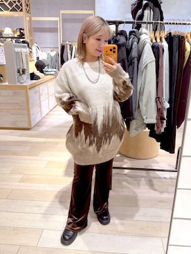 「旅行」｜「アイテム（アクセサリー）」を使った、ぴんさん（レディース・153cm）の冬コーディネート