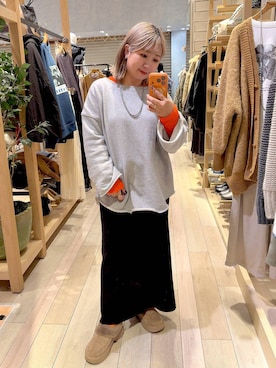 「アイテム（その他トップス）」を使った、ぴんさん（レディース・153cm）の秋コーディネート