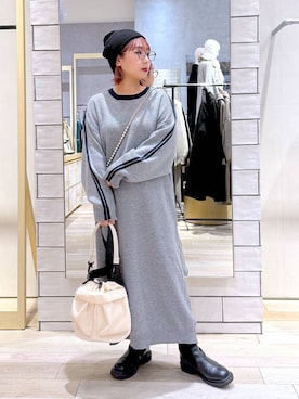 「HARE（ハレ）のアイテム（スマホグッズ）」を使った、ぴんさん（レディース・153cm）の冬コーディネート