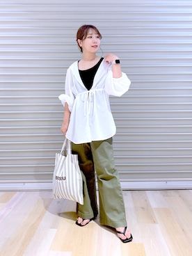 「LEPSIM」｜「アイテム（その他）」を使った、ぴんさん（レディース・153cm）の夏コーディネート