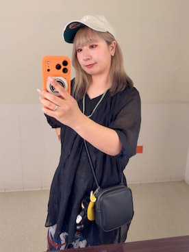 「LEPSIM（レプシィム）の3連ボールネックレス　287544（ネックレス、シルバー系）」を使った、ぴんさん（レディース・153cm）の春コーディネート