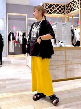 「LEPSIM（レプシィム）のアイテム」を使った、ぴんさん（レディース・153cm）の夏コーディネート