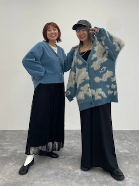 「ウエストゴム」｜「アイテム（帽子）」を使った、ぴんさん（レディース・153cm）の秋コーディネート