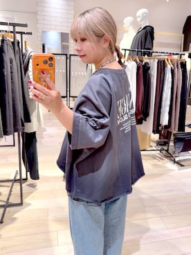 「LEPSIM（レプシィム）のアイテム（Tシャツ/カットソー）」を使った、ぴんさん（レディース・153cm）の夏コーディネート