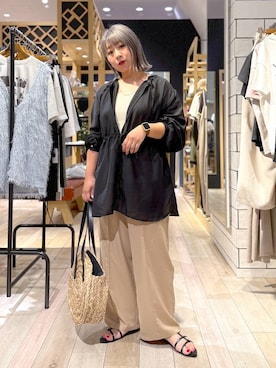 「アイテム（タンクトップ）」を使った、ぴんさん（レディース・153cm）の春コーディネート