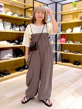 「GLOBAL WORK（グローバルワーク）のアイテム」を使った、ぴんさん（レディース・153cm）の夏コーディネート