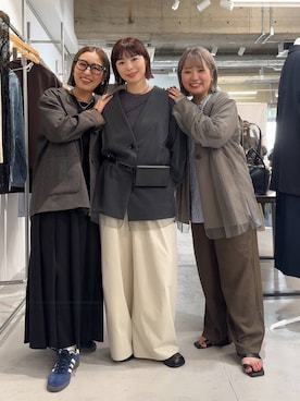 「アイテム（ボディバッグ/ウエストポーチ）」を使った、ぴんさん（レディース・153cm）の秋コーディネート