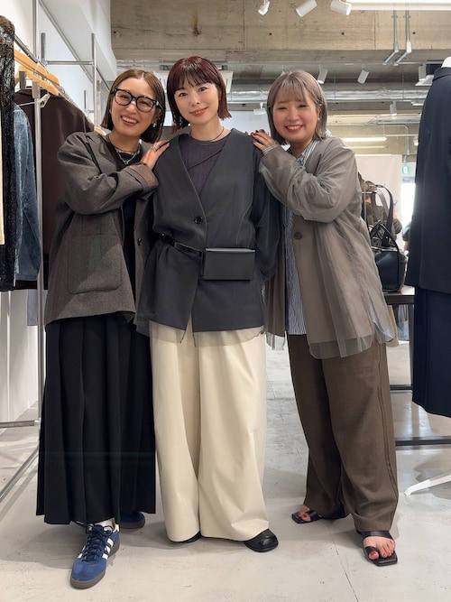 オフィスライン》TRチュールノーカラージャケット 582131（ノーカラー