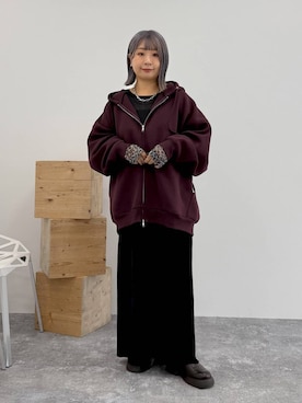 「ウエストゴム」｜ぴんさん（レディース・153cm）の秋コーディネート