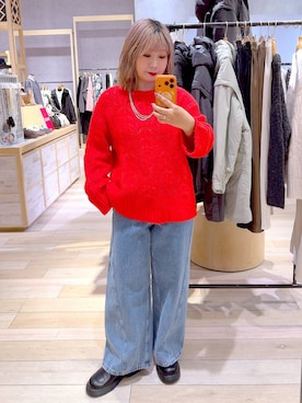 「旅行」｜「アイテム（アクセサリー）」を使った、ぴんさん（レディース・153cm）の冬コーディネート