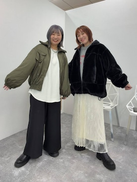 「旅行」｜「アイテム（アクセサリー）」を使った、ぴんさん（レディース・153cm）の秋コーディネート