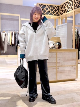 「旅行」｜ぴんさん（レディース・153cm）の冬コーディネート