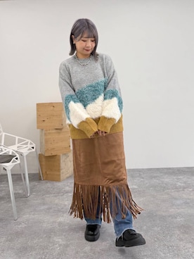 「LEPSIM（レプシィム）のアイテム（サンダル）」を使った、ぴんさん（レディース・153cm）の秋コーディネート