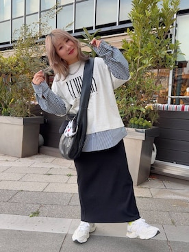 「Me%（ミィパーセント）のアイテム」を使った、ぴんさん（レディース・153cm）の春コーディネート