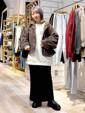 「LEPSIM（レプシィム）のアイテム」を使った、ぴんさん（レディース・153cm）の秋コーディネート