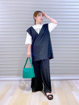 「LEPSIM」｜「アイテム（その他）」を使った、ぴんさん（レディース・153cm）の夏コーディネート